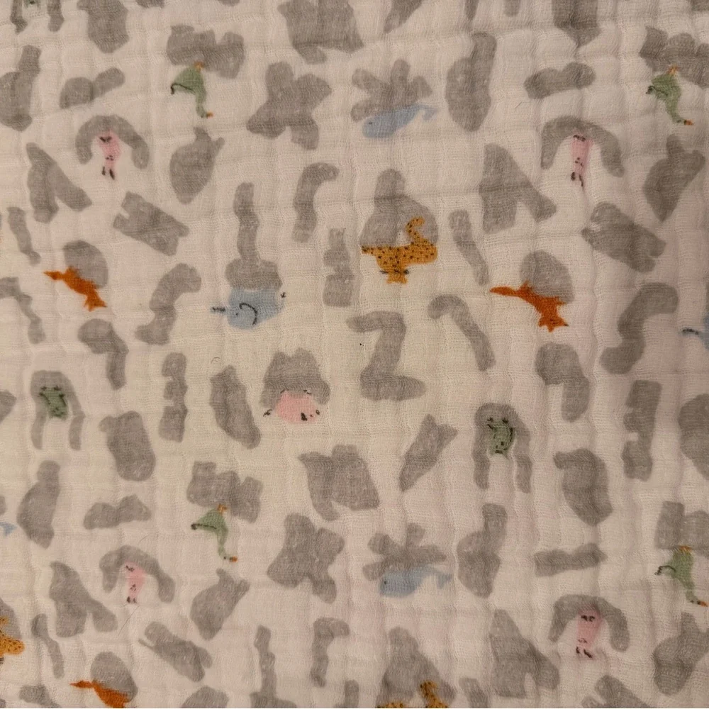 Aden + Anais Essentials Muslin‎ Baby Blanket Safari NWOT